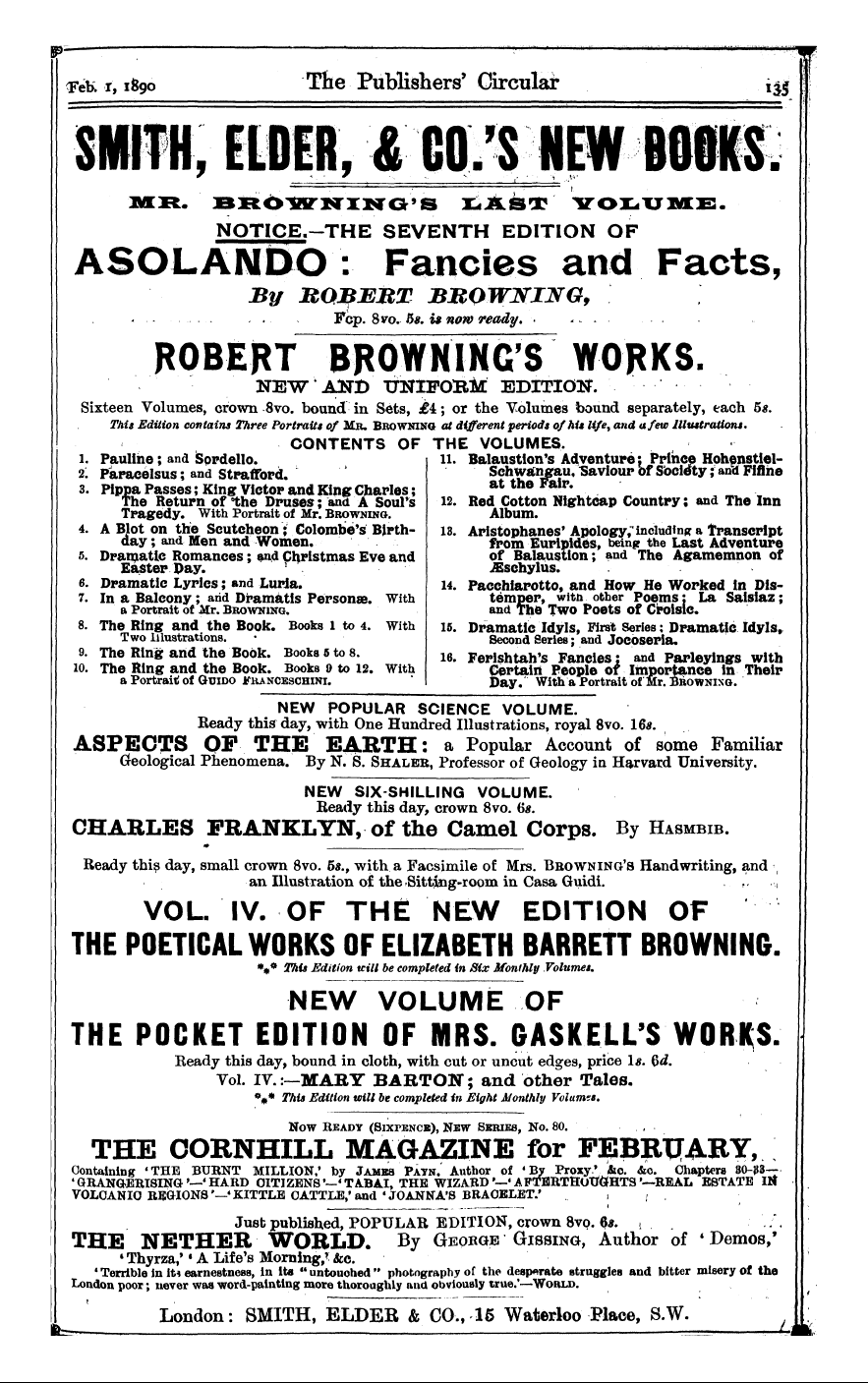 Publishers’ Circular (1880-1890): jS F Y, 1st edition - P. . , . . _