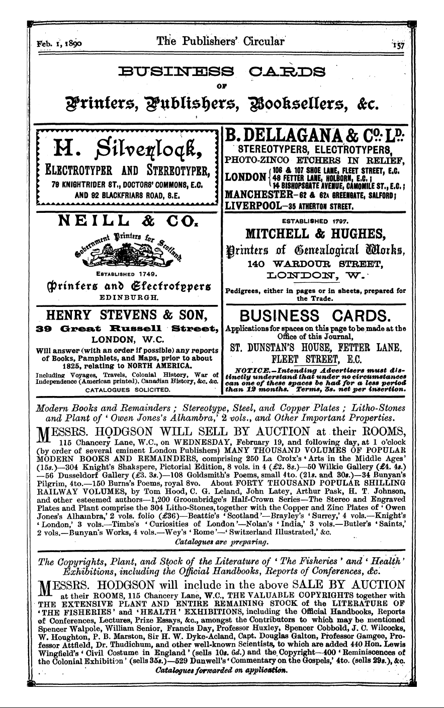 Publishers’ Circular (1880-1890): jS F Y, 1st edition: 55