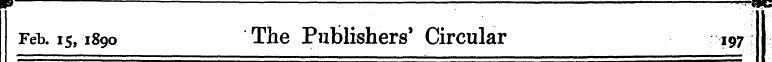 II Feb. is, 1890 The Publishers' Circula...