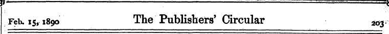 Feb. 15,1890 The Publishers' Circular ad...