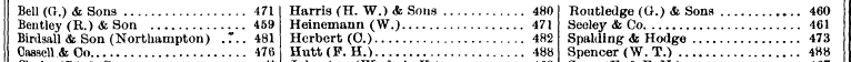 Bell (G.) & Sons 471 Harris (H. W.) & So...