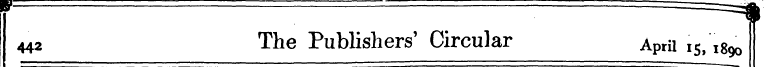 w ^ ==^% 442 The Publishers' Circular Ap...