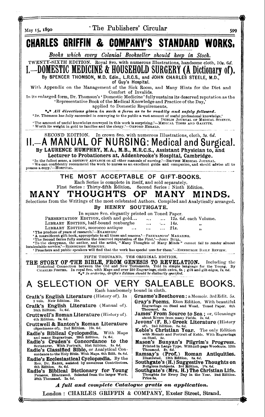 Publishers’ Circular (1880-1890): jS F Y, 1st edition: 49