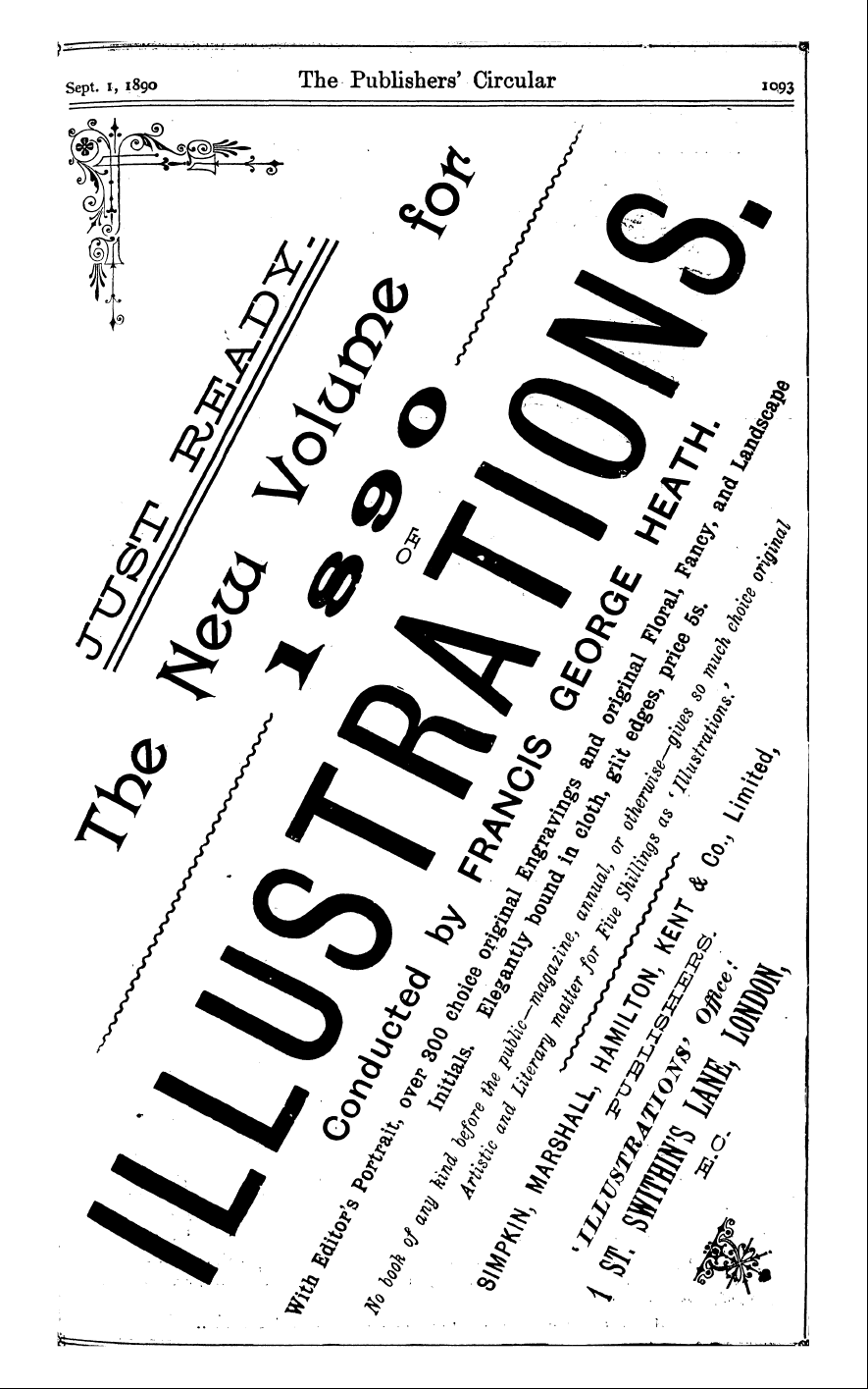 Publishers’ Circular (1880-1890): jS F Y, 1st edition - Ad03901