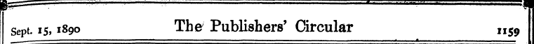 r sept, is, 1890 The Publishers' Circula...