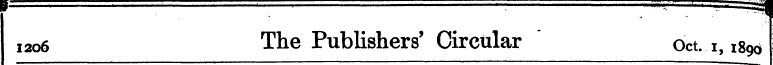 1206 The Publishers' Circular Oct. 1,189...