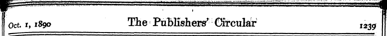 f* - ¦ i Oct. r, 1890 The PnMsher^ Circu...