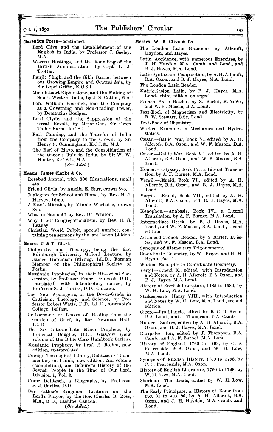 Publishers’ Circular (1880-1890): jS F Y, 1st edition - T= — - ¦ - . ' ¦ * ¦ ' ¦ • ' •• ¦ • ¦ " ...