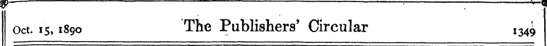 Im^ — *-— : -^q Oct. is1890 The Publishe...