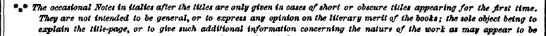 %• The occasional Notes in italics after...