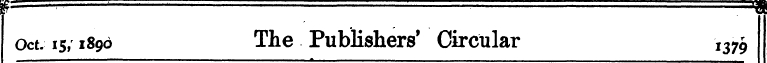h . ' Oct. is, 1890 The Publishers' Circ...