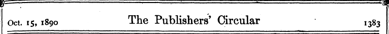 F = . ' - ; " ^ Oct. is, 1890 The Publis...