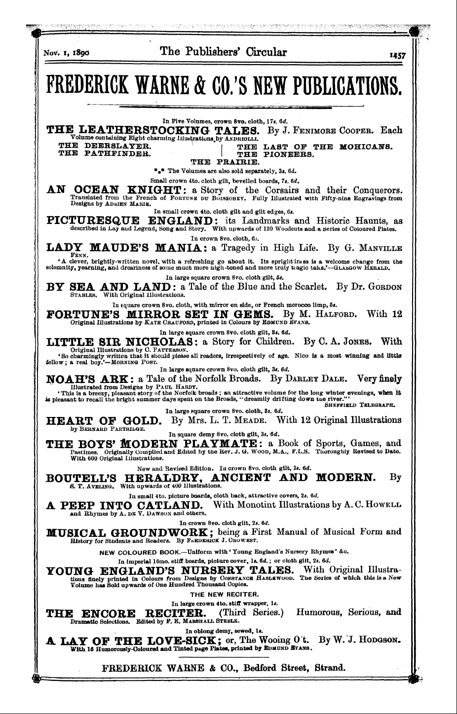 Publishers’ Circular (1880-1890): jS F Y, 1st edition: 57