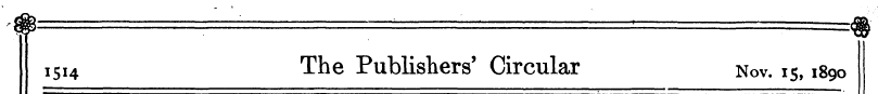 1514 The Publishers' Circular Nov. 15,18...