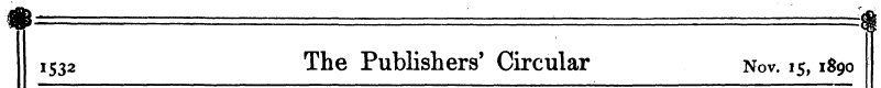 1532 The Publishers' Circular Nov. 15,1 ...