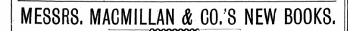 MESSRS. MACMILLAN & CO/8 NEW BOOKS. — ^^^^^^