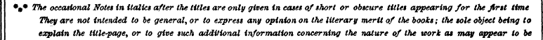 %? The occasional Notes in italics after...