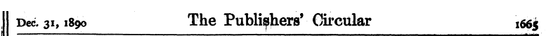 Dec. 31,1890 The Publishers' Okcular 66^...