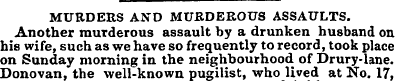 MURDERS AND MURDEROUS ASSAULTS. Another ...