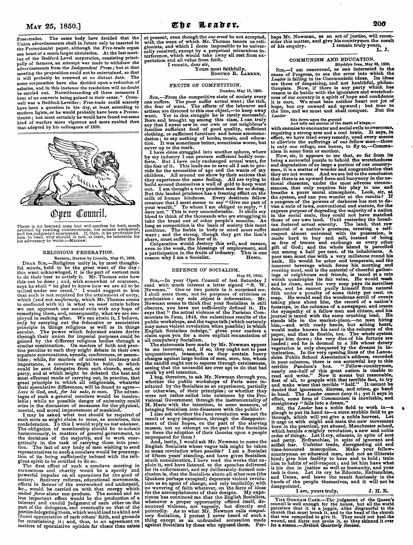 Leader (1850-1860): jS F Y, Country edition - (Fo Itihf F (Tlttrttf 11 V!L/ |^ *. U Vu/Uuu144*