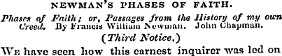 Newman's phases of faith. Phases of Fait...