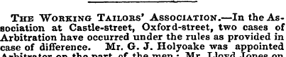 The "Working Tailors' Association.—In th...