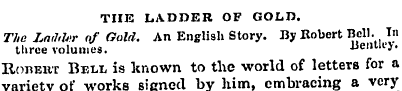 THE LADDER OF GOLD. The Laihler of Gold....