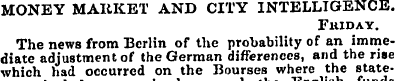 MONEY MARKET AND CITY INTELLIGENCE. Flil...
