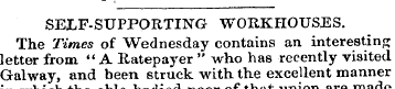 SELF-SUPPORTING WORKHOUSES. The Times of...