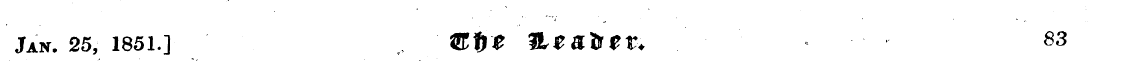 Jan. 25, 1851.] .. &f)£ ILiaDrtt* - - S3