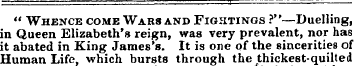 " Whence come Wars and Fightings ?"—Duel...