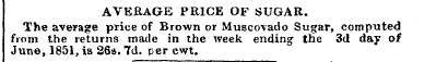 AVERAGE PRICE OF SUGAR. The average pric...