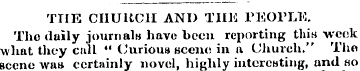 THE CHURCH AND THE rEOl'LK The daily jou...