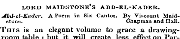 LORD MATDSTONK'S ABD-EL-KADER. jlbd-el'K...