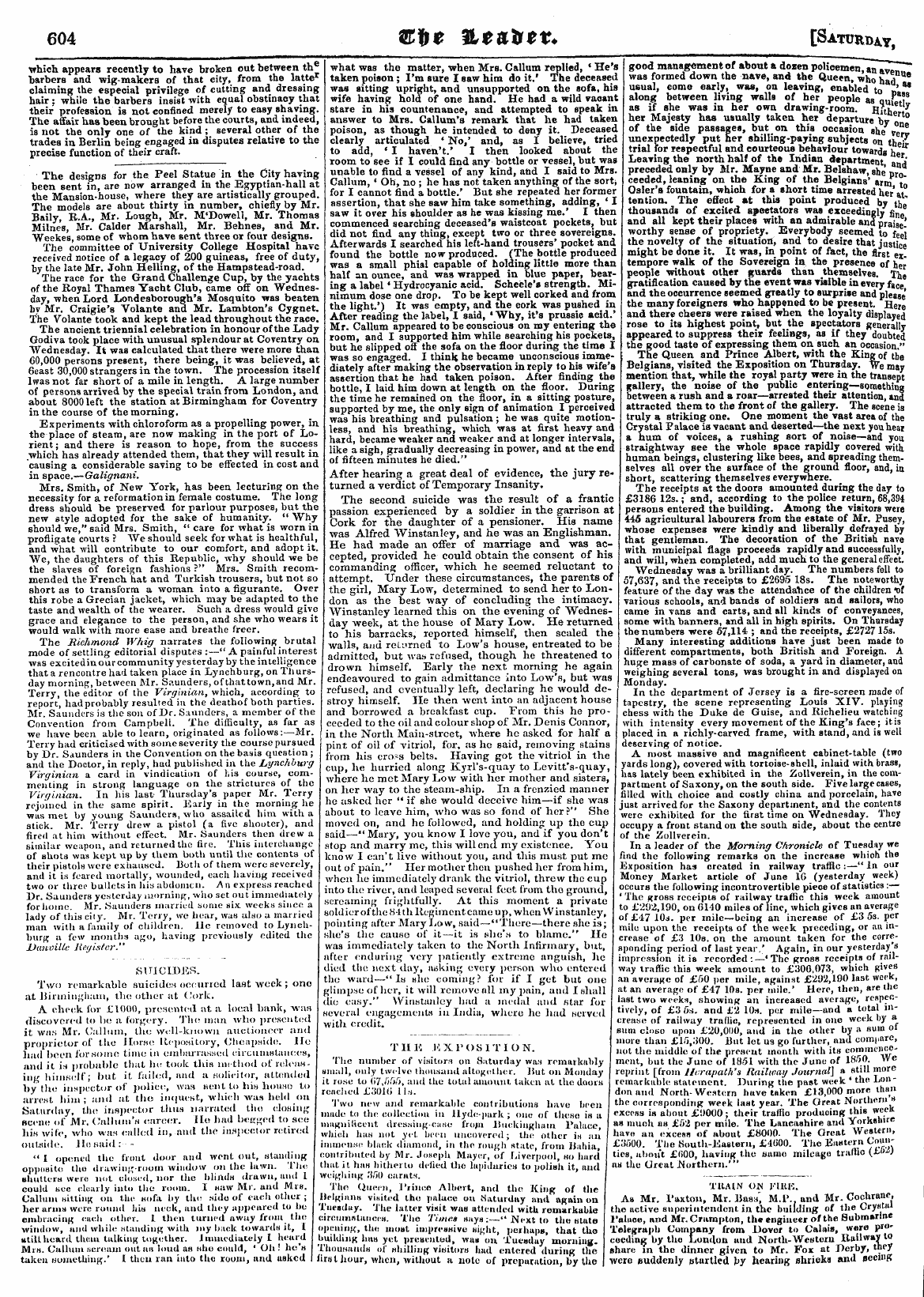 Leader (1850-1860): jS F Y, Country edition - The Interchange Of Military Commands And...