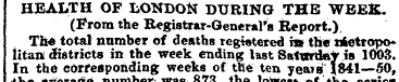 HEALTH OF LONDON DURING THE WEEK. (From ...