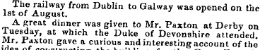 The railway from Dublin to Galway was op...