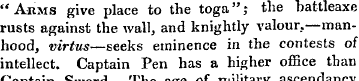 "Arms give place to the toga"; the battl...