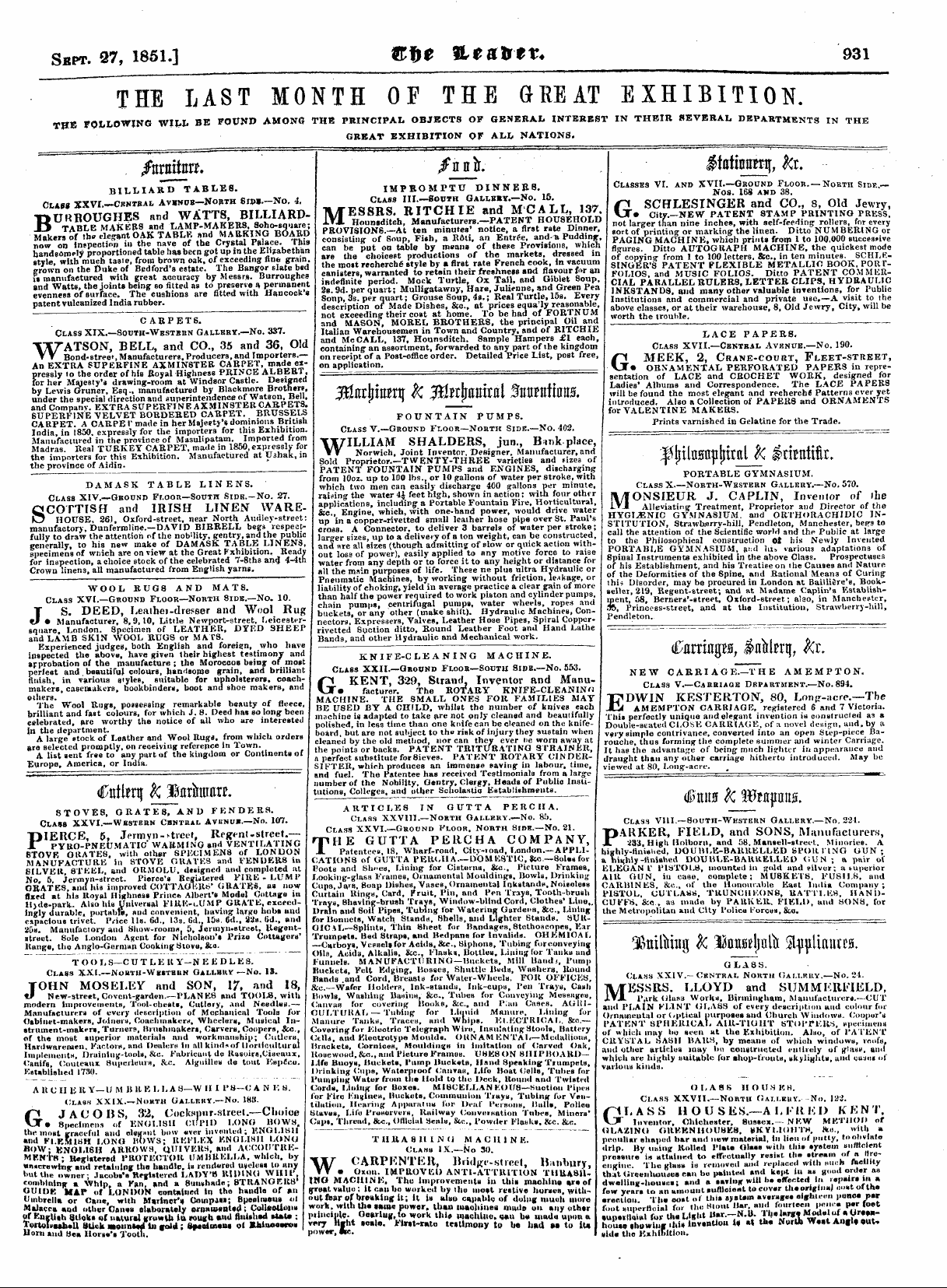 Leader (1850-1860): jS F Y, Country edition - Ad02319