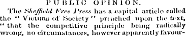 P U IS L1C OPINION. The Sheffield Free l...