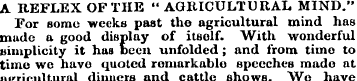 A REFLEX OF THE "AGRICULTURAL MIND." For...