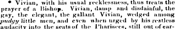 * Vivian, with Inn usual recklessness, t...