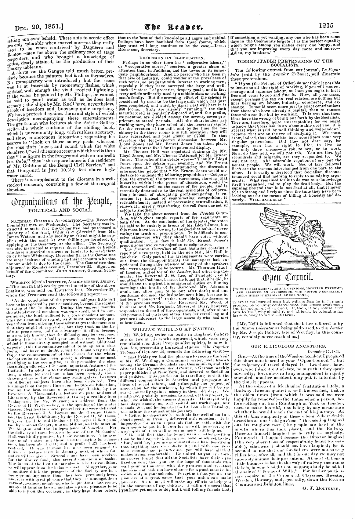 Leader (1850-1860): jS F Y, Country edition: 19