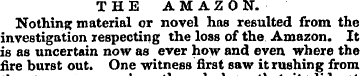 THE AMAZON. Nothing material or novel ha...