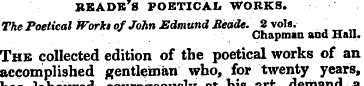 reade's p oetical works. The Poetical Wo...