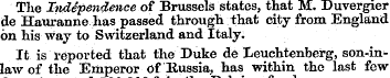 The fiidependence of Brussels states, th...