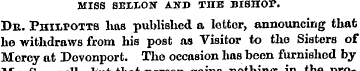 MISS SE1I-ON" AND THE BISHOP. Dn. PmiiPO...