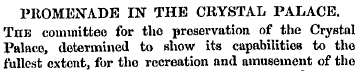 PROMENADE IN THE CRYSTAL PALACE. The com...