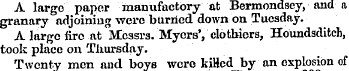 A large paper manufactory at Bermondsey,...