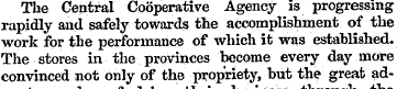 The Central Cooperative Agency is progre...